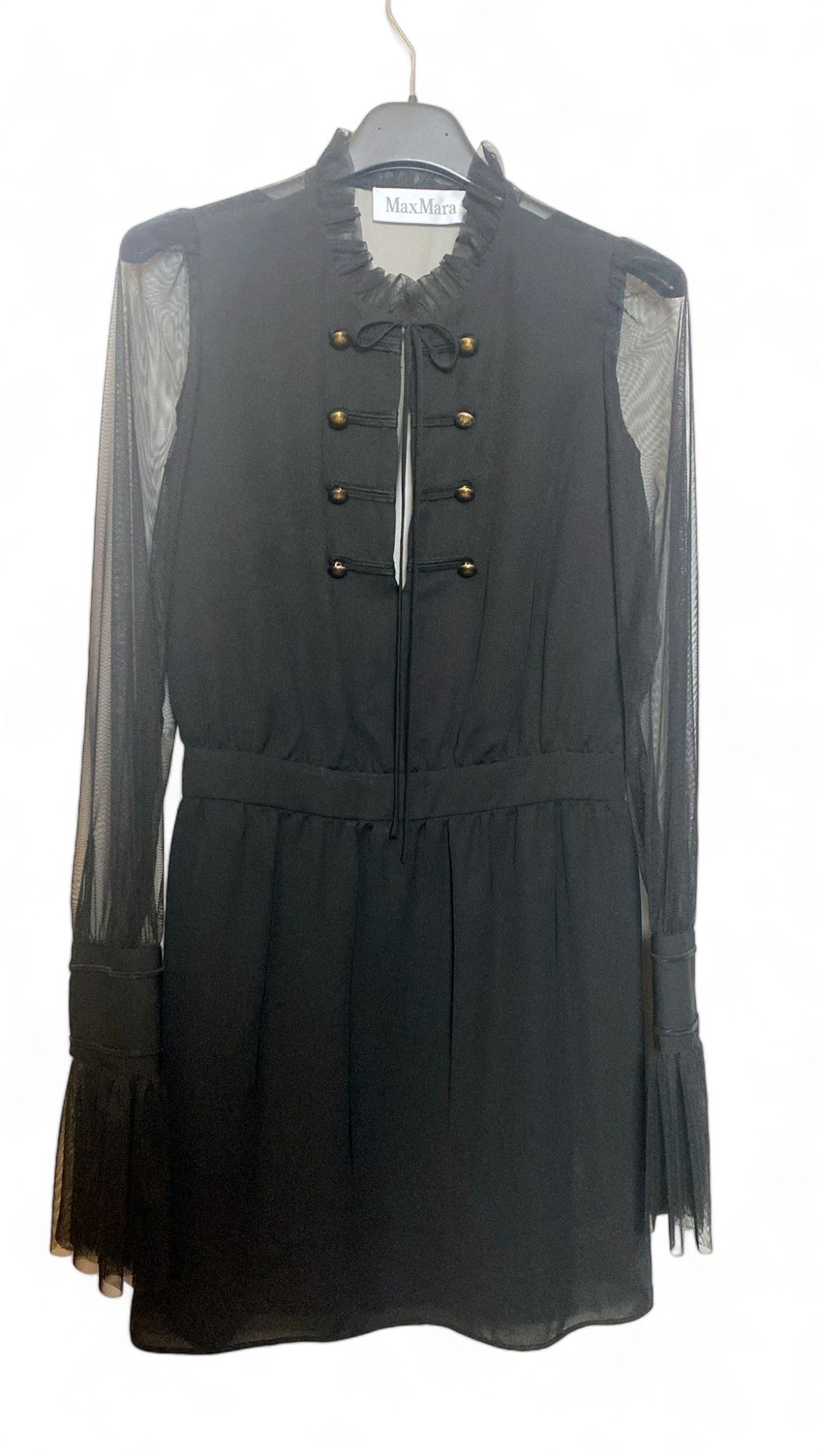Max Mara fekete gála estélyi szett - blúz és ruha - 40 IT-es méret