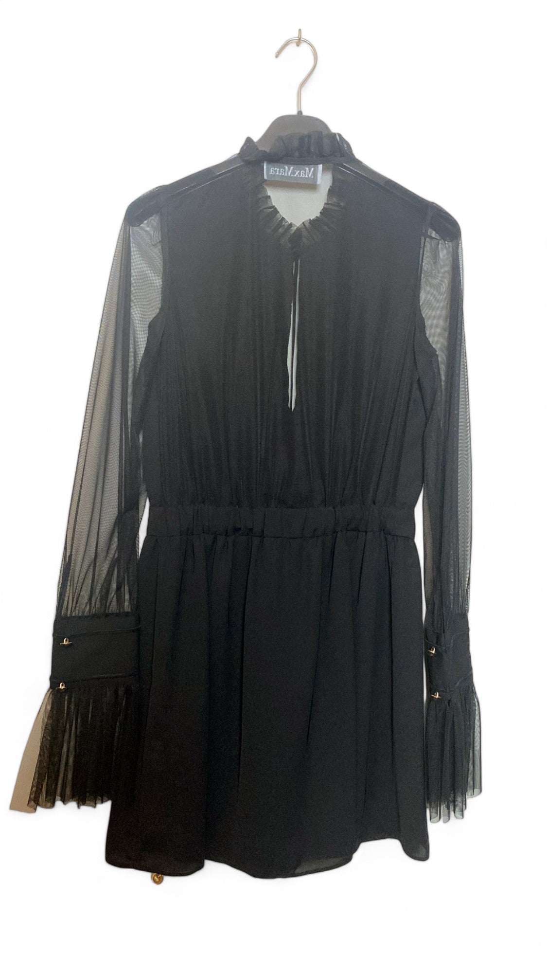 Max Mara fekete gála estélyi szett - blúz és ruha - 40 IT-es méret
