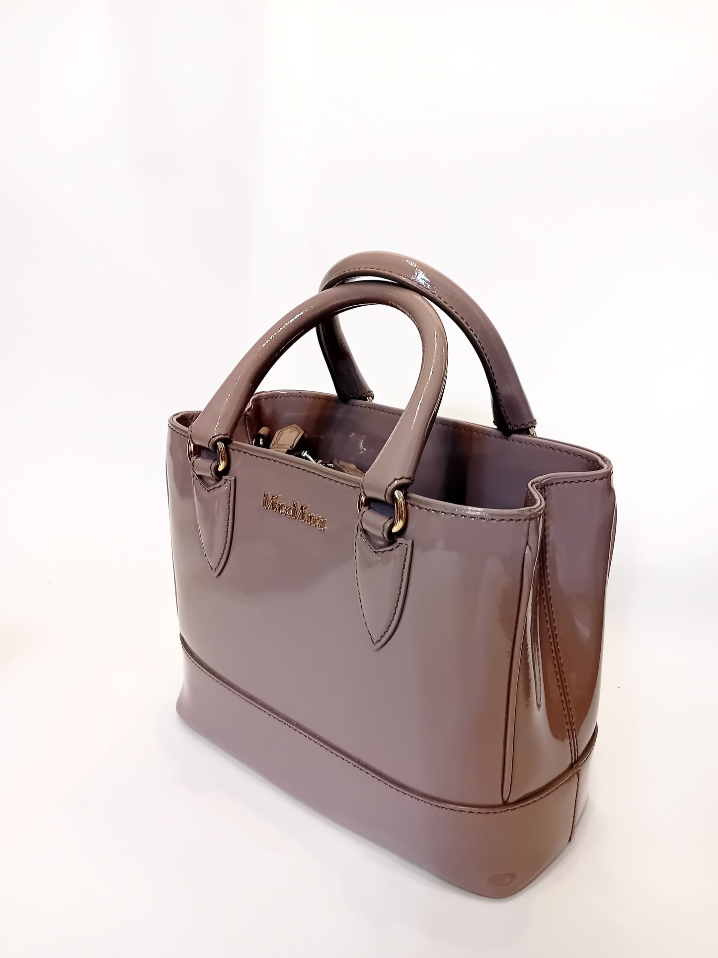 Max Mara lakkbőr kézitáska