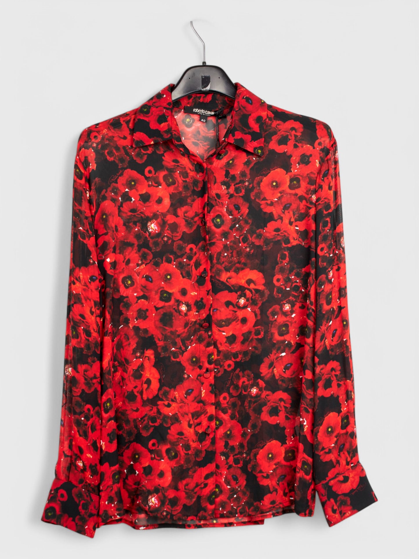 Roberto Cavalli Silk Blouse IT Size 42