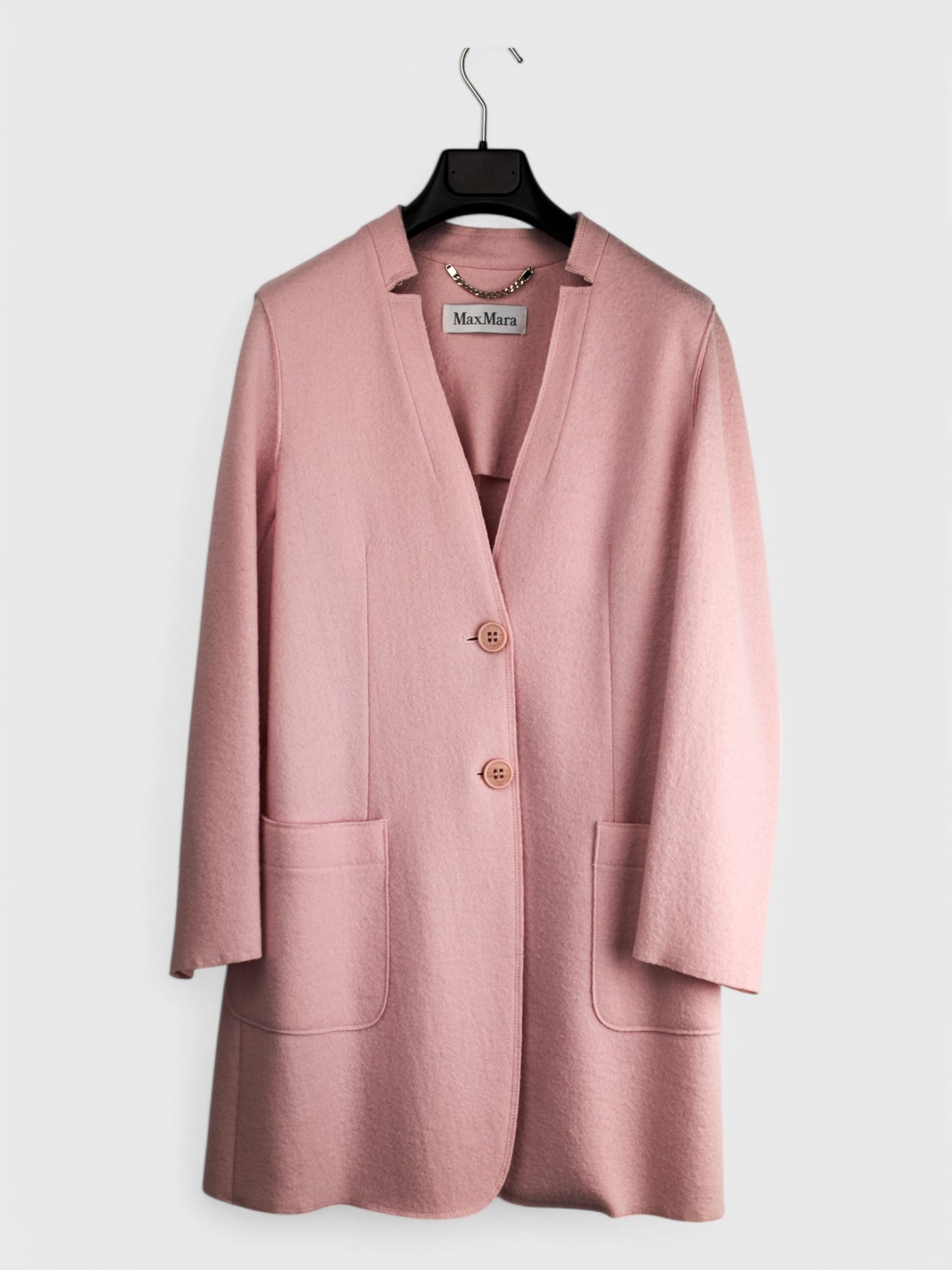Wool Pink Spring Coat Size 40