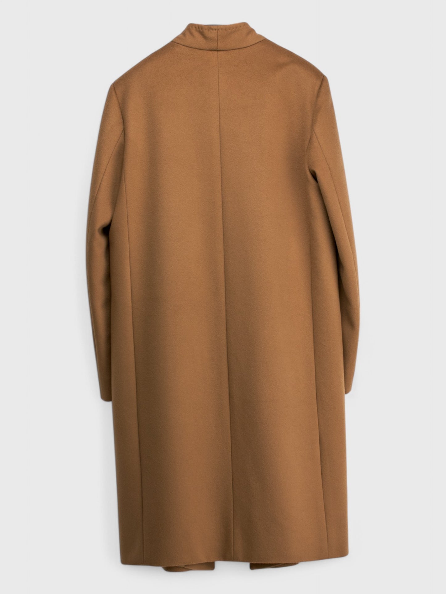 Camel Color Wool Coat - Size 48