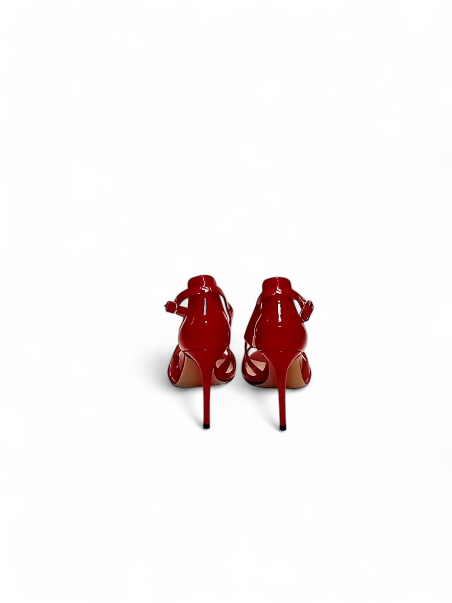 Сандалии Basconi Radiant Red из лакированной кожи (размер 38) — 10,5 см