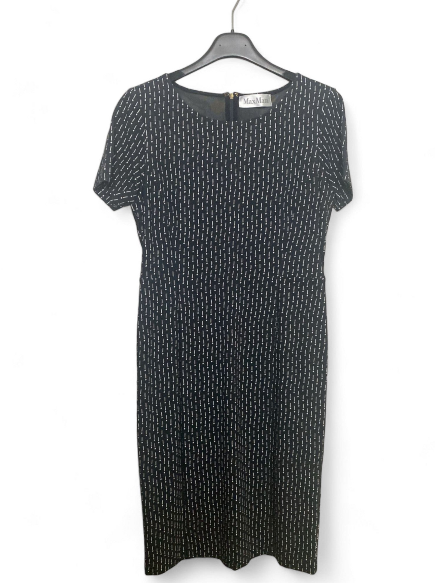 Dark Blue Max Mara Office Dress - Size 46 IT, Viscose Blend