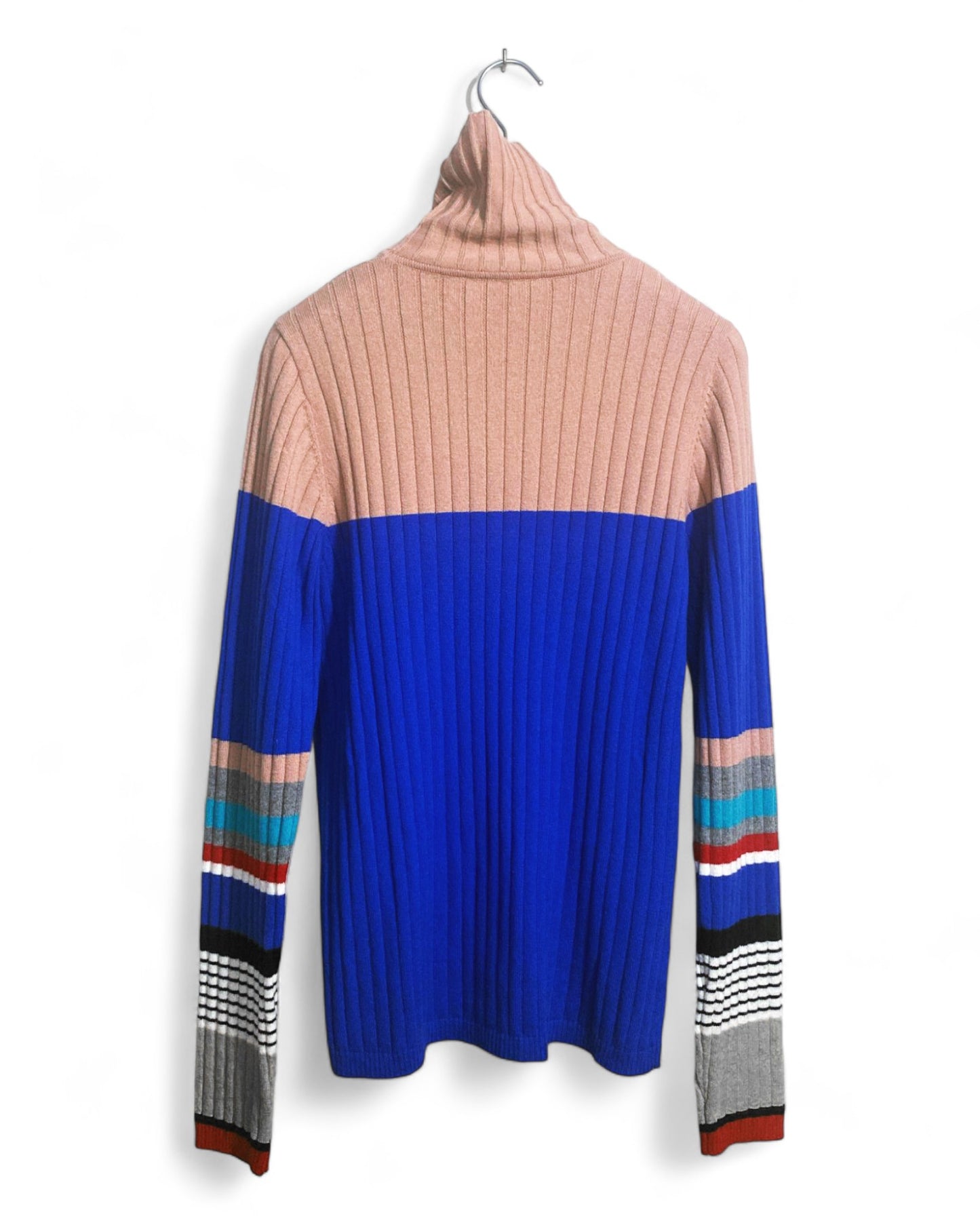 SportMax Colorblock Turtleneck Pullover - Size M