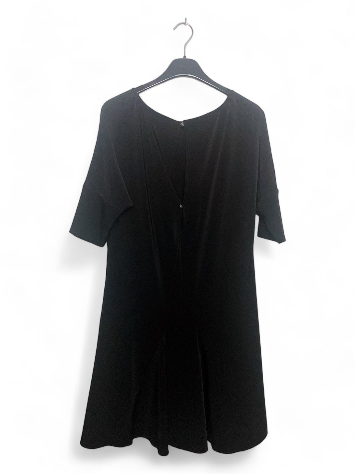 Versace Black Cocktail Dress with Gold Accent - Size 44, 97cm Long