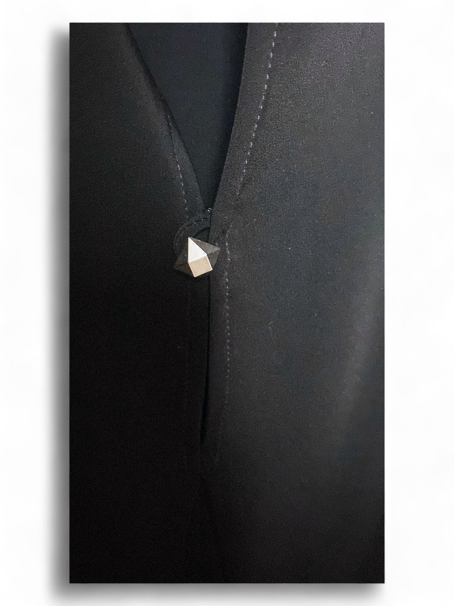 Versace Black Cocktail Dress with Gold Accent - Size 44, 97cm Long
