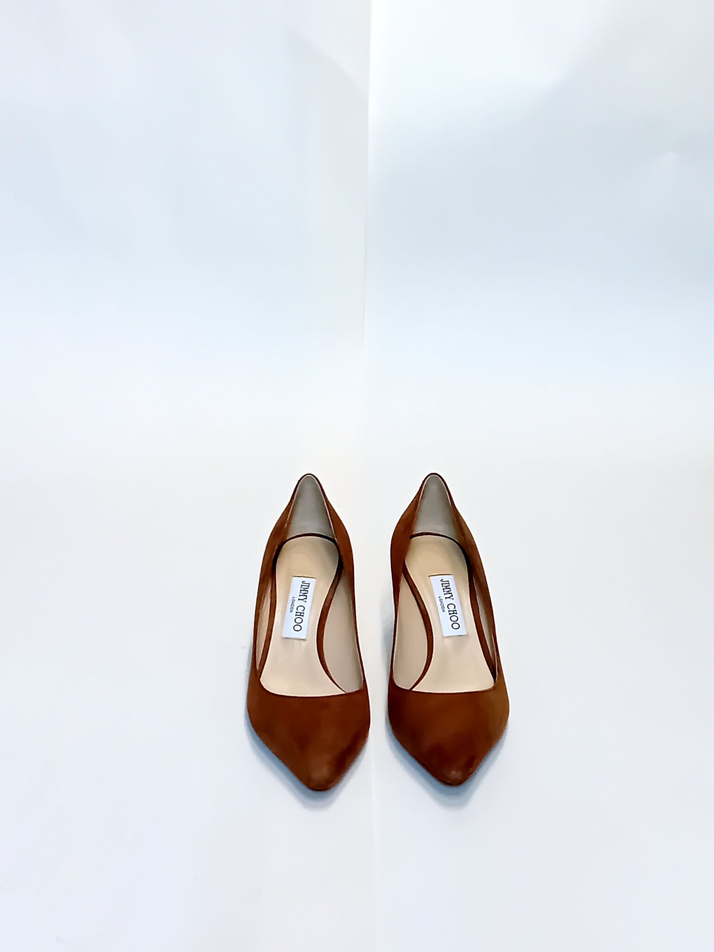 Классические коричневые кожаные туфли Jimmy Choo (размер 39) - 7 см