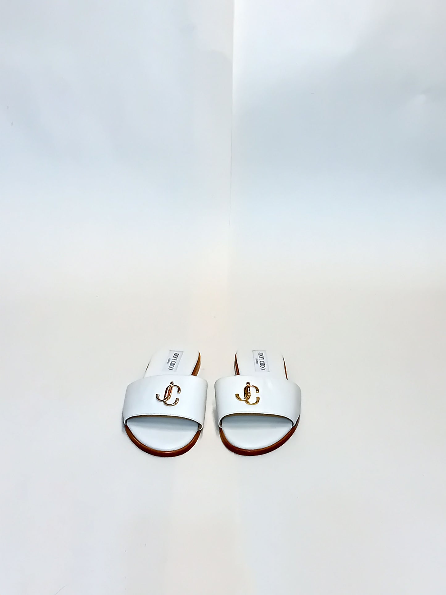 Изысканные белые сандалии без шнуровки Jimmy Choo, размер 39
