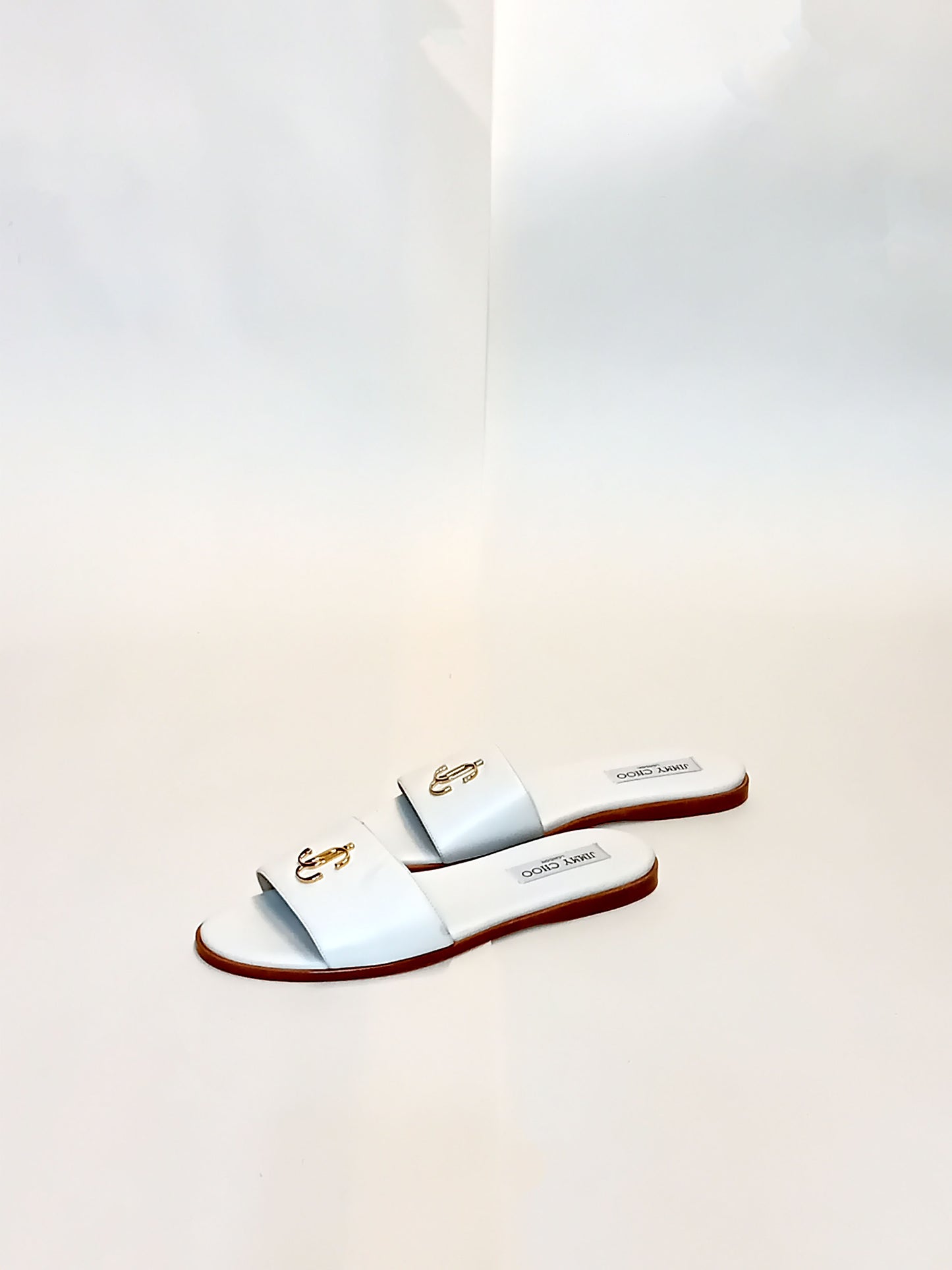 Изысканные белые сандалии без шнуровки Jimmy Choo, размер 39