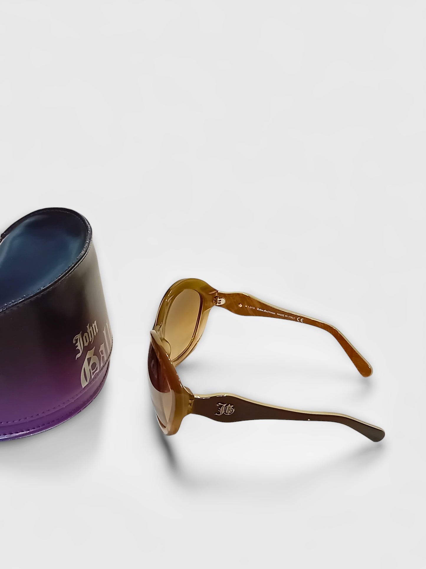 John Galliano Gradient Brown Sunglasses