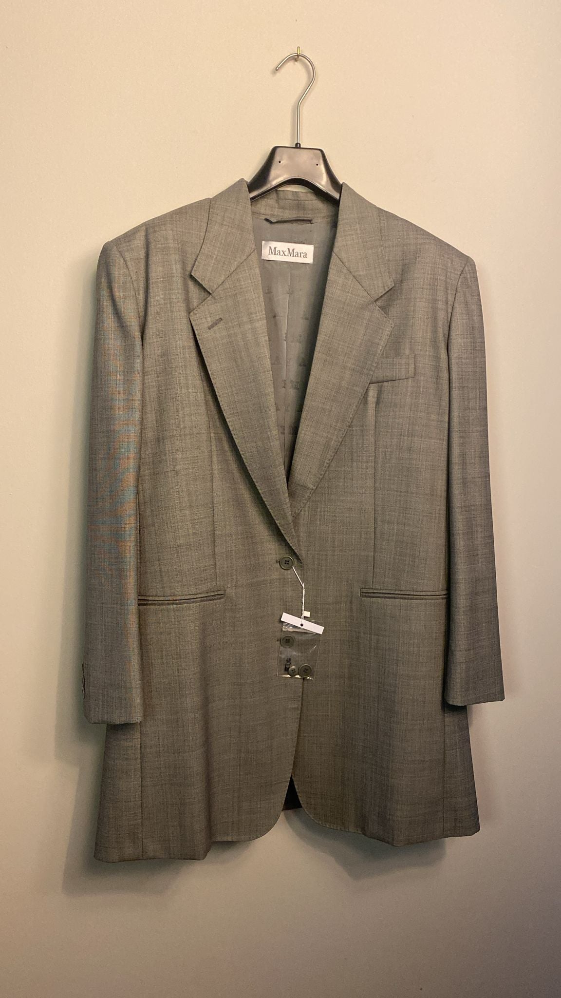 Light Wool Oversized Blazer - IT Size 42