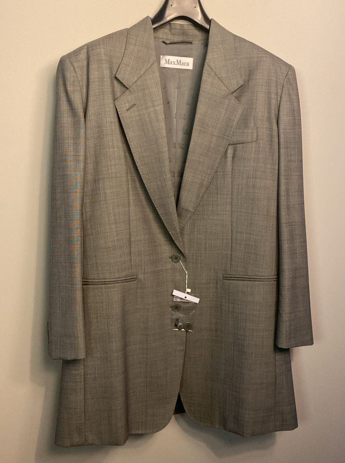 Light Wool Oversized Blazer - IT Size 42
