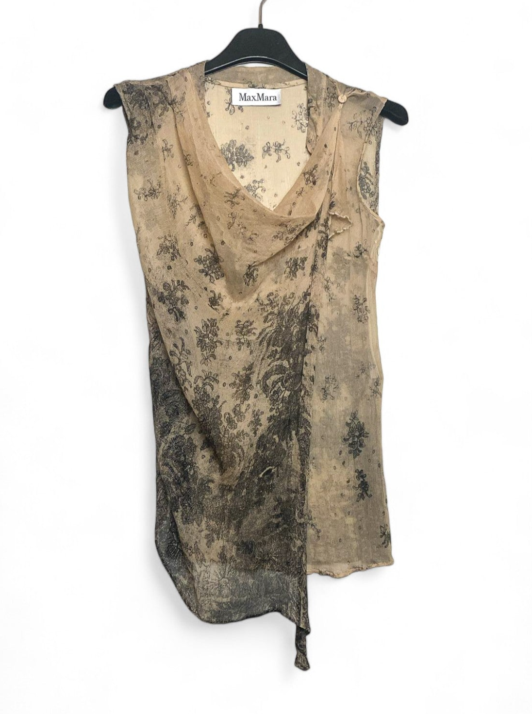 Max Mara Silk Top | Sleeveless Blouse - Size 44 IT