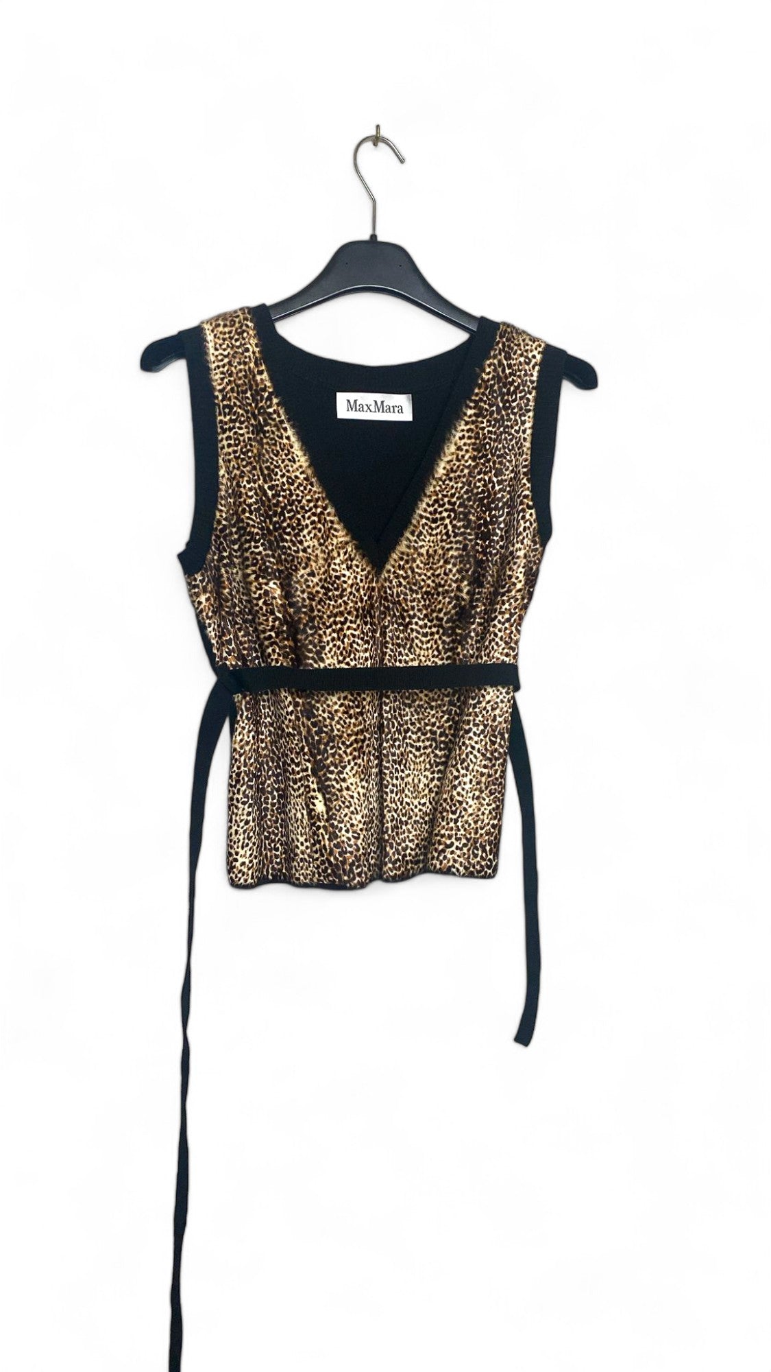 Sportmax Fur and Cashmere Sleeveless Top - Size 42 IT