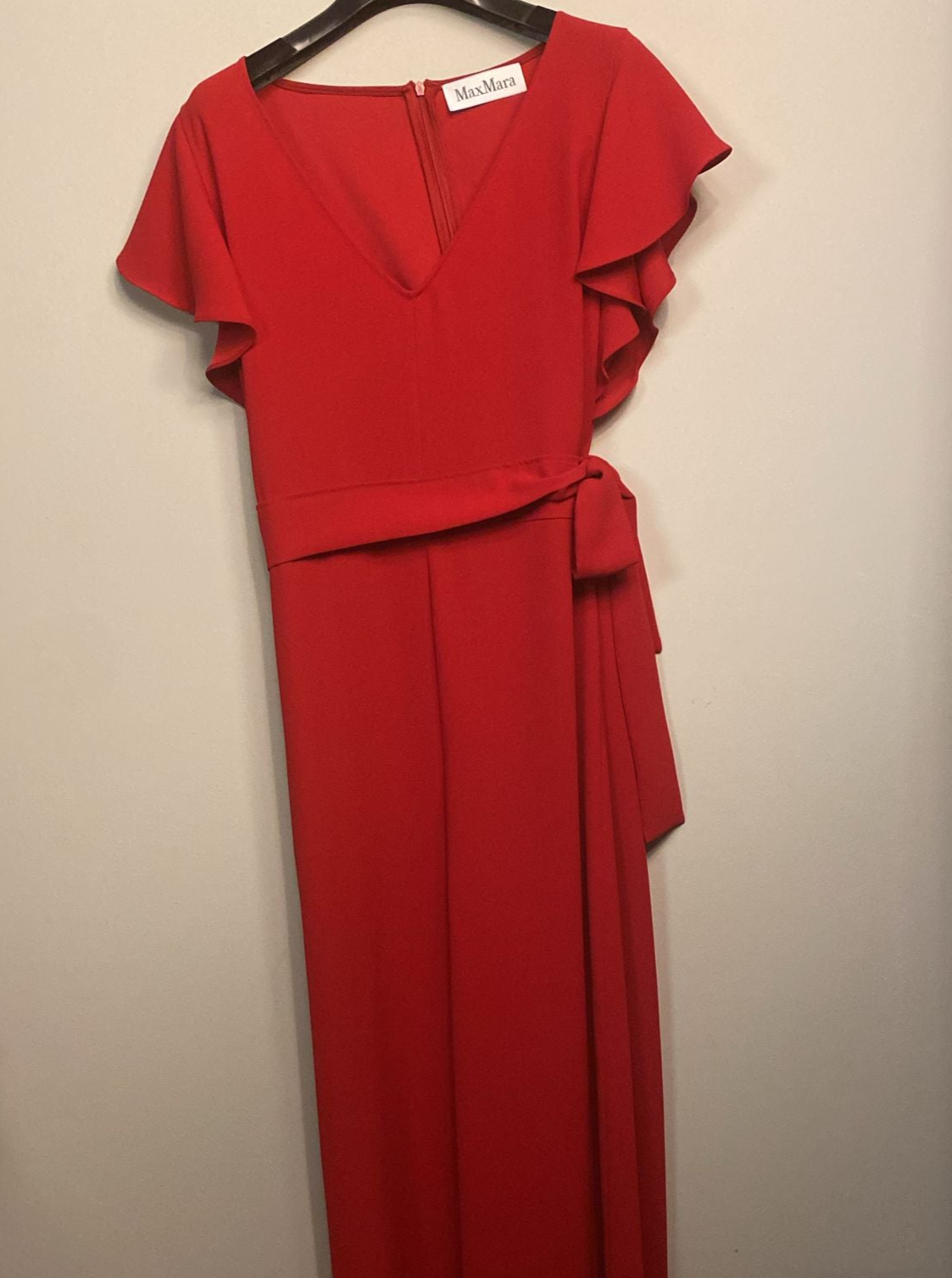 Red Jumpsuit with Palazzo Pants - IT Sizes 46, 50