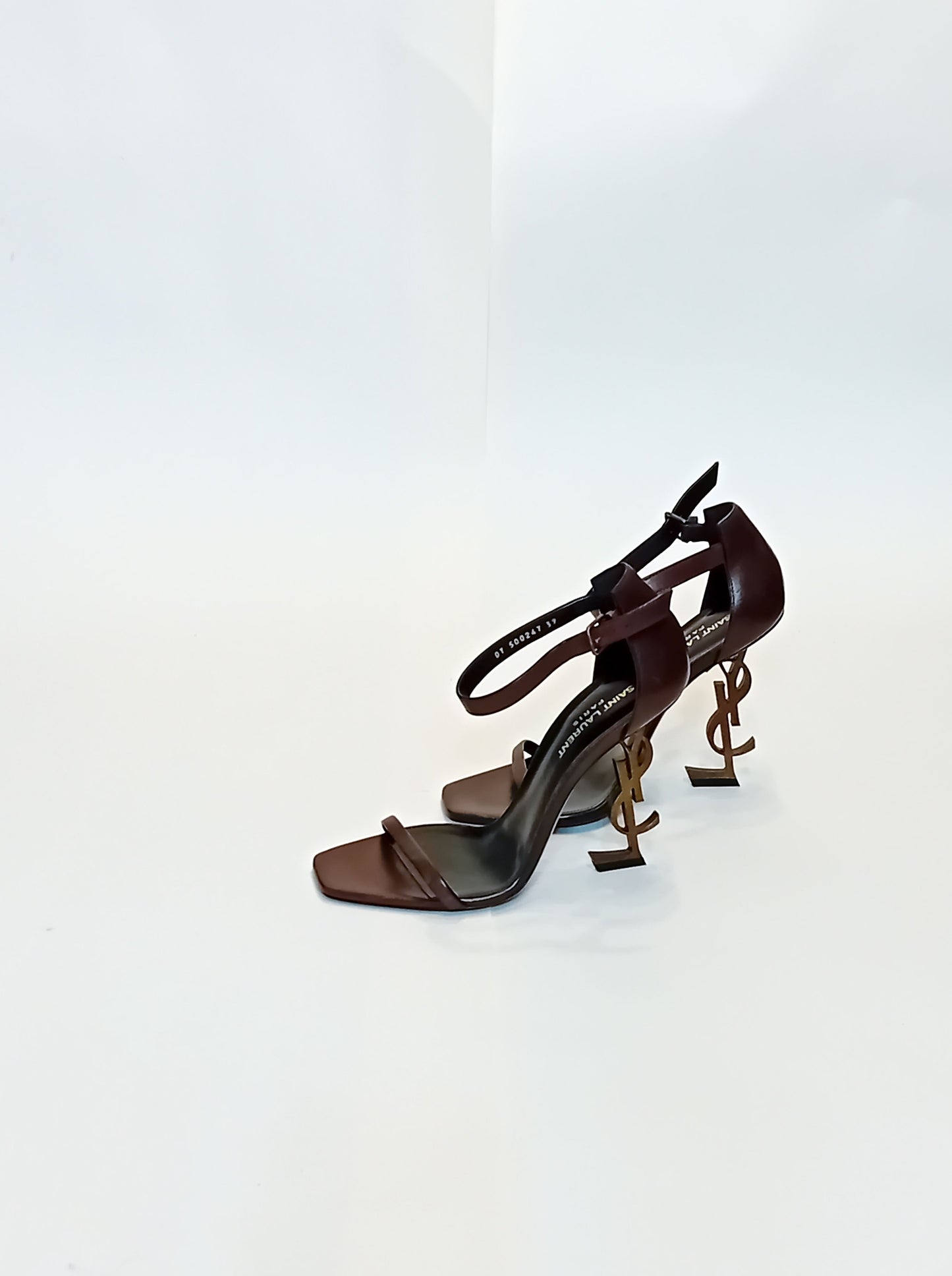 Saint Laurent Chic Brown Leather Sandals (Size 39) - 12cm