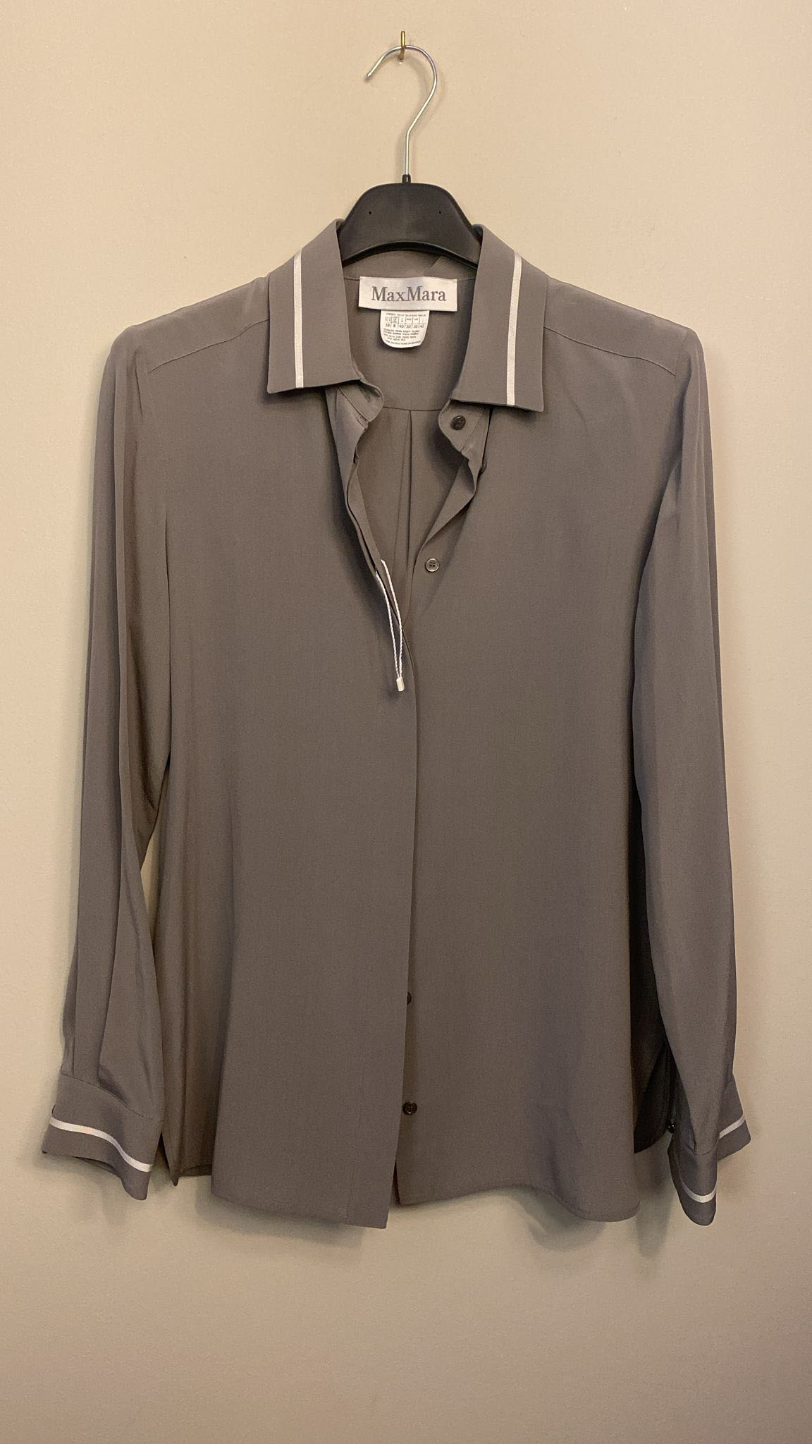 Silk Grey Shirt - IT Size 42