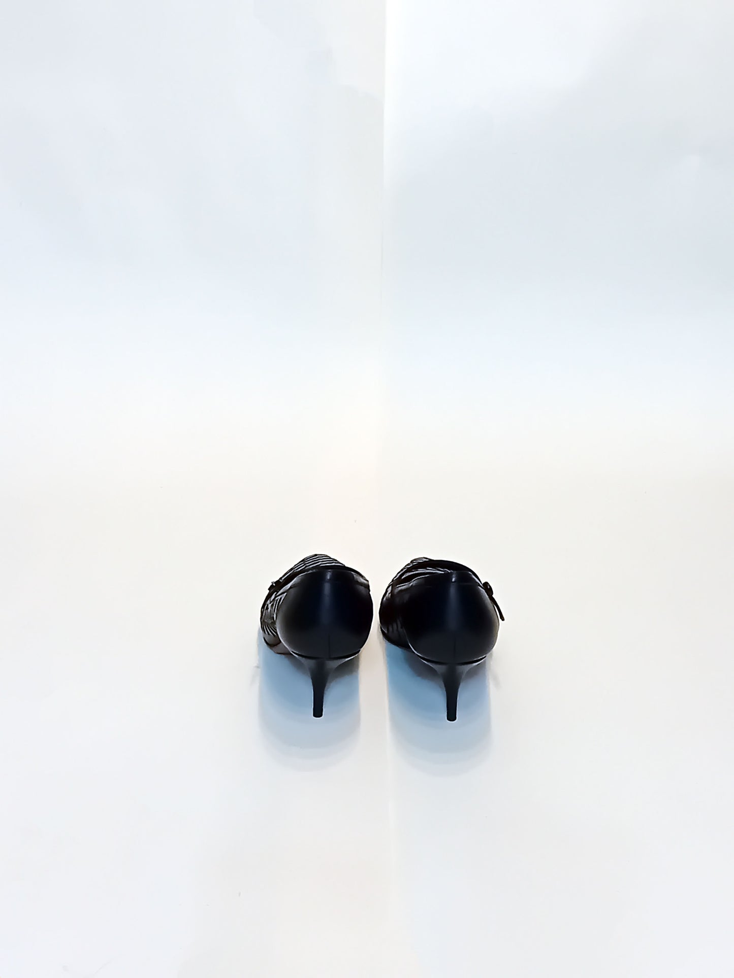 Sportmax Black Textured Leather Mary Jane Heels (Size 38.5) - 7cm