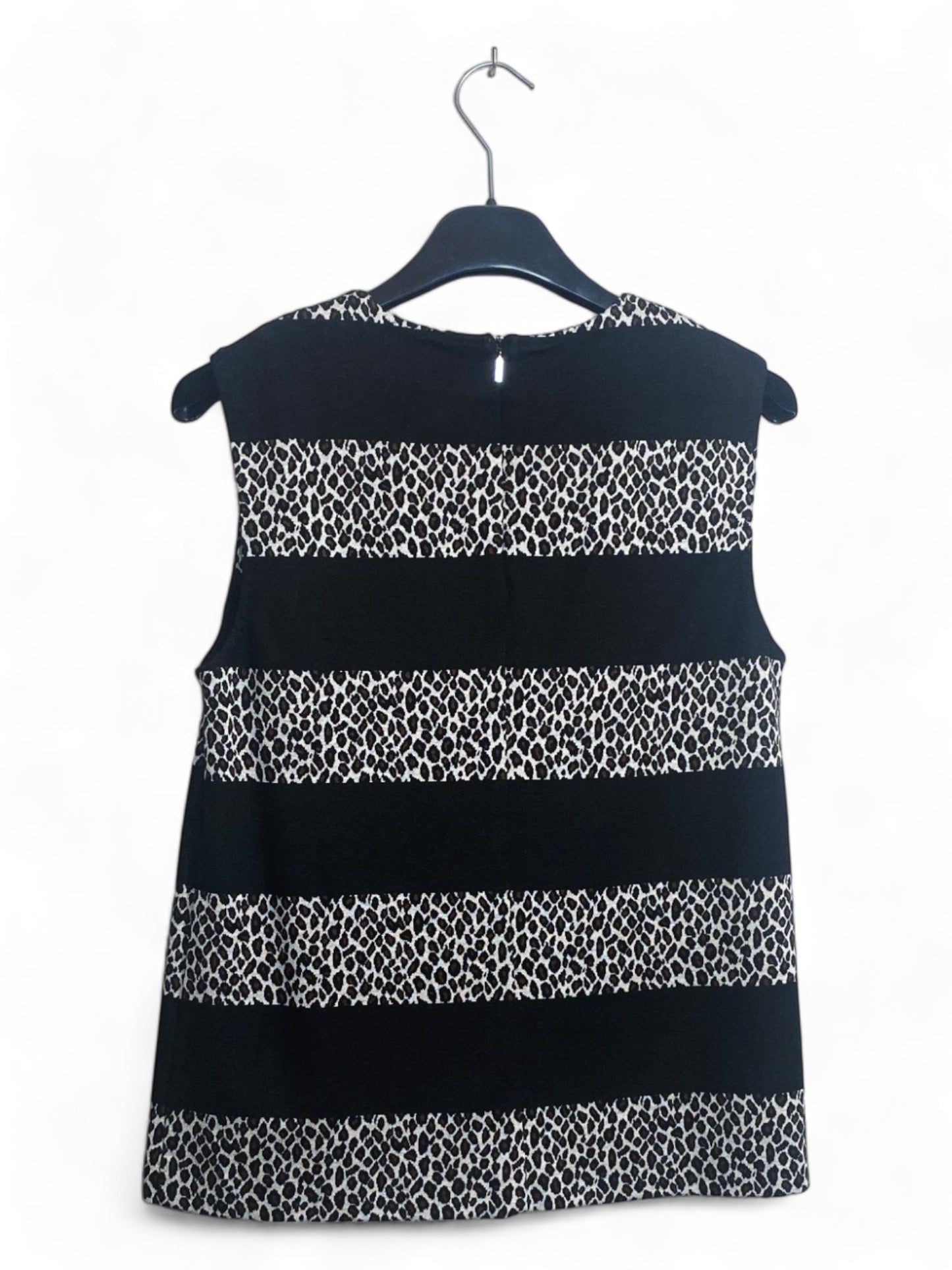 Max Mara Leopard Print Knit Top and Skirt Set - Size 44