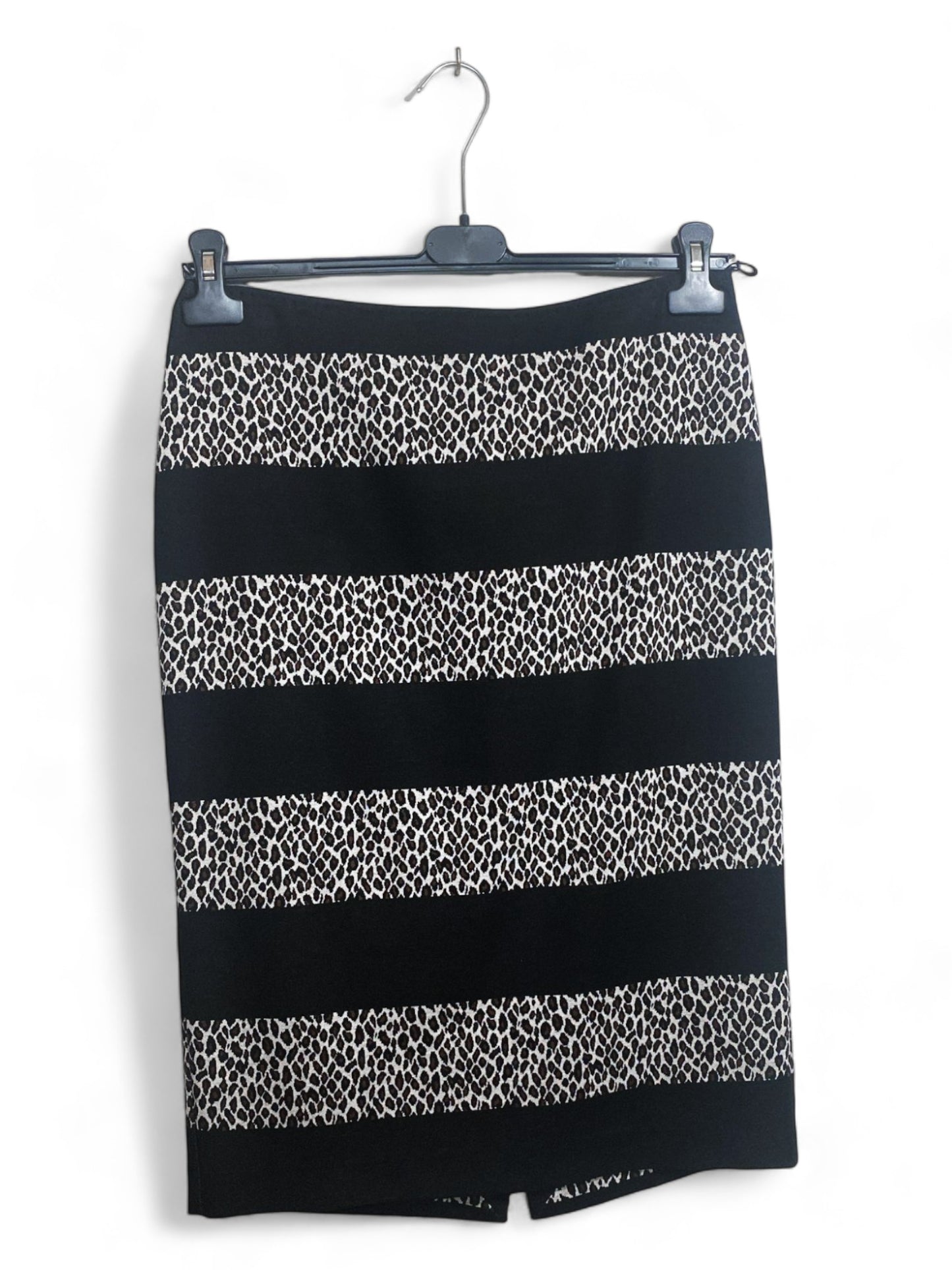 Max Mara Leopard Print Knit Top and Skirt Set - Size 44