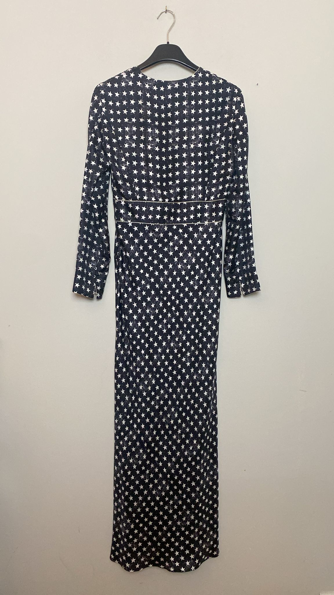 Sportmax 100% Silk Star-Print Dress - 150 cm Long - Size 44 IT