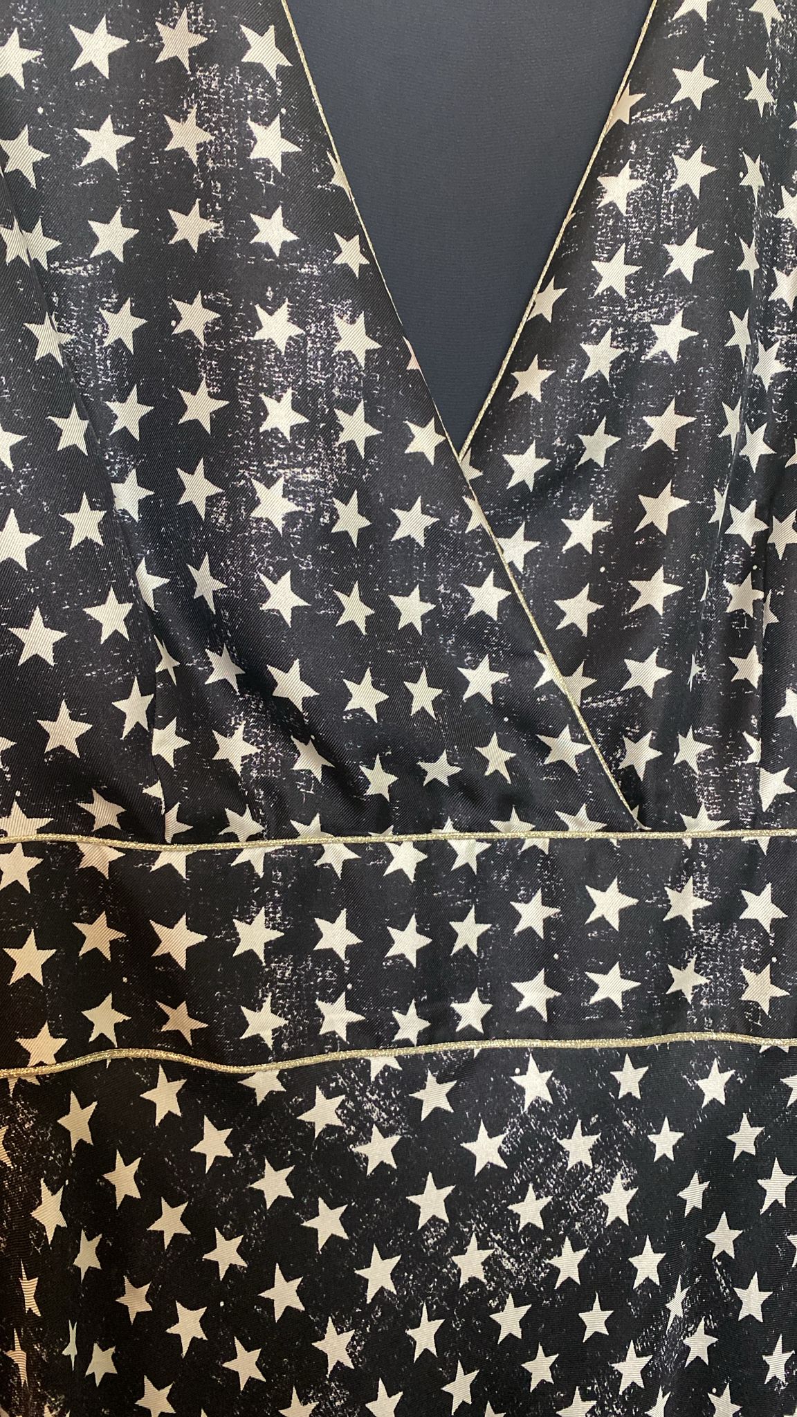 Sportmax 100% Silk Star-Print Dress - 150 cm Long - Size 44 IT
