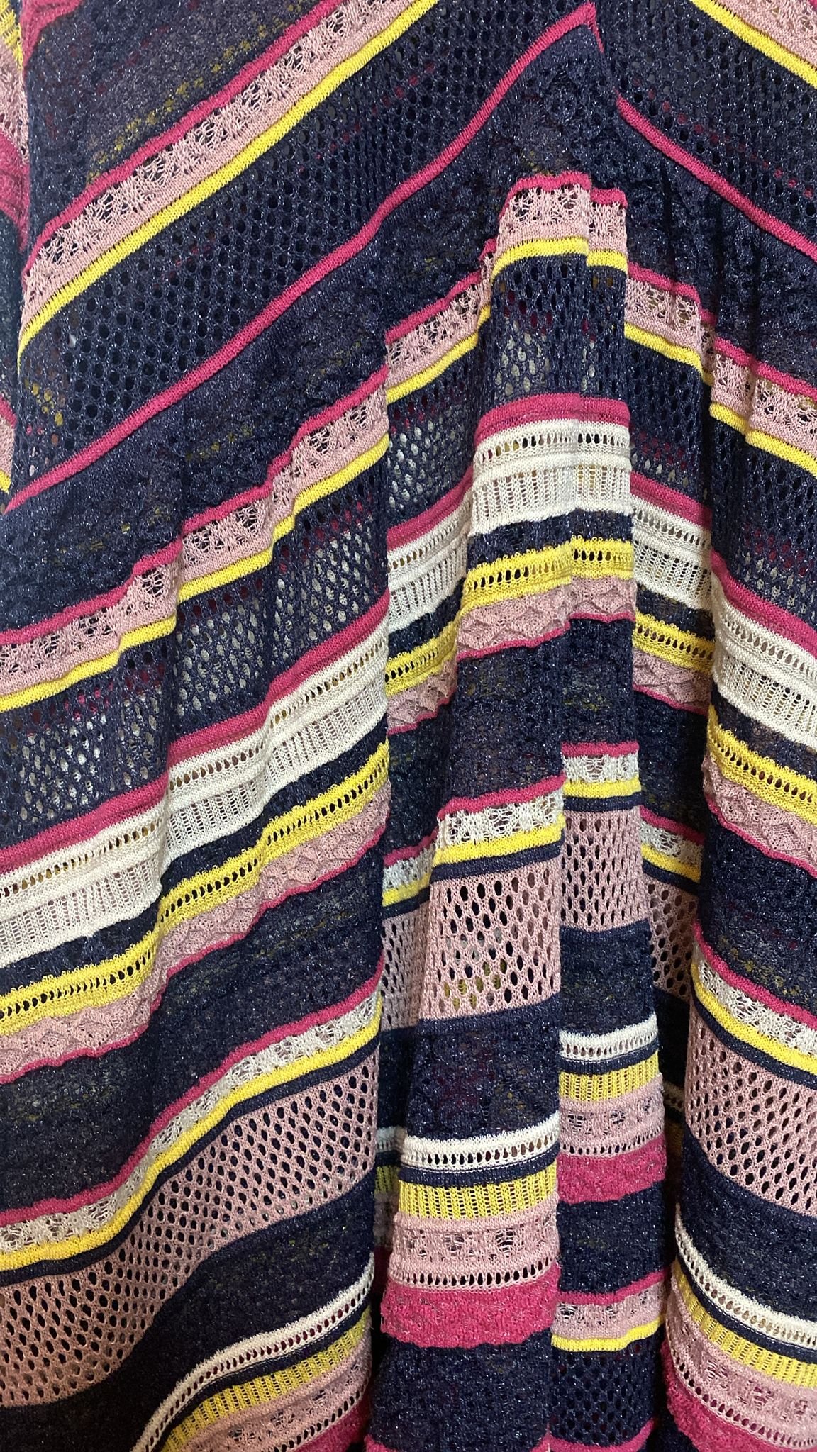 Missoni Mare 100% Cotton Striped Beach Dress - 140 cm Long - Sizes 44, 46 IT