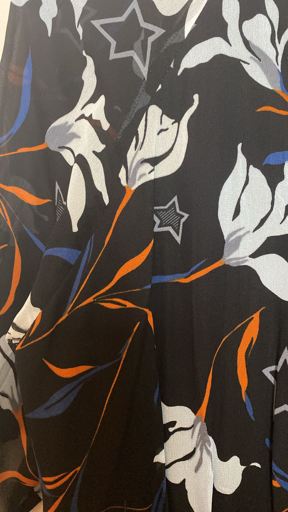 Sportmax 100% Viscose Floral Print Dress with Bow Detail - 150 cm Long - Size 44 IT