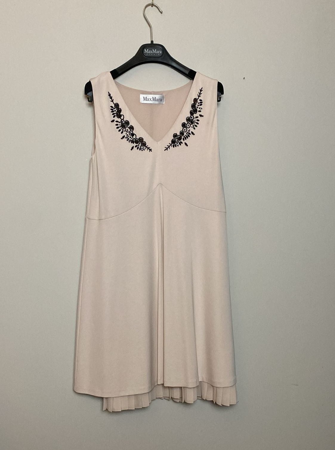 Max Mara 98% viszkóz + 2% elasztán ruha díszítéssel - 94 cm hosszú - M-es méret