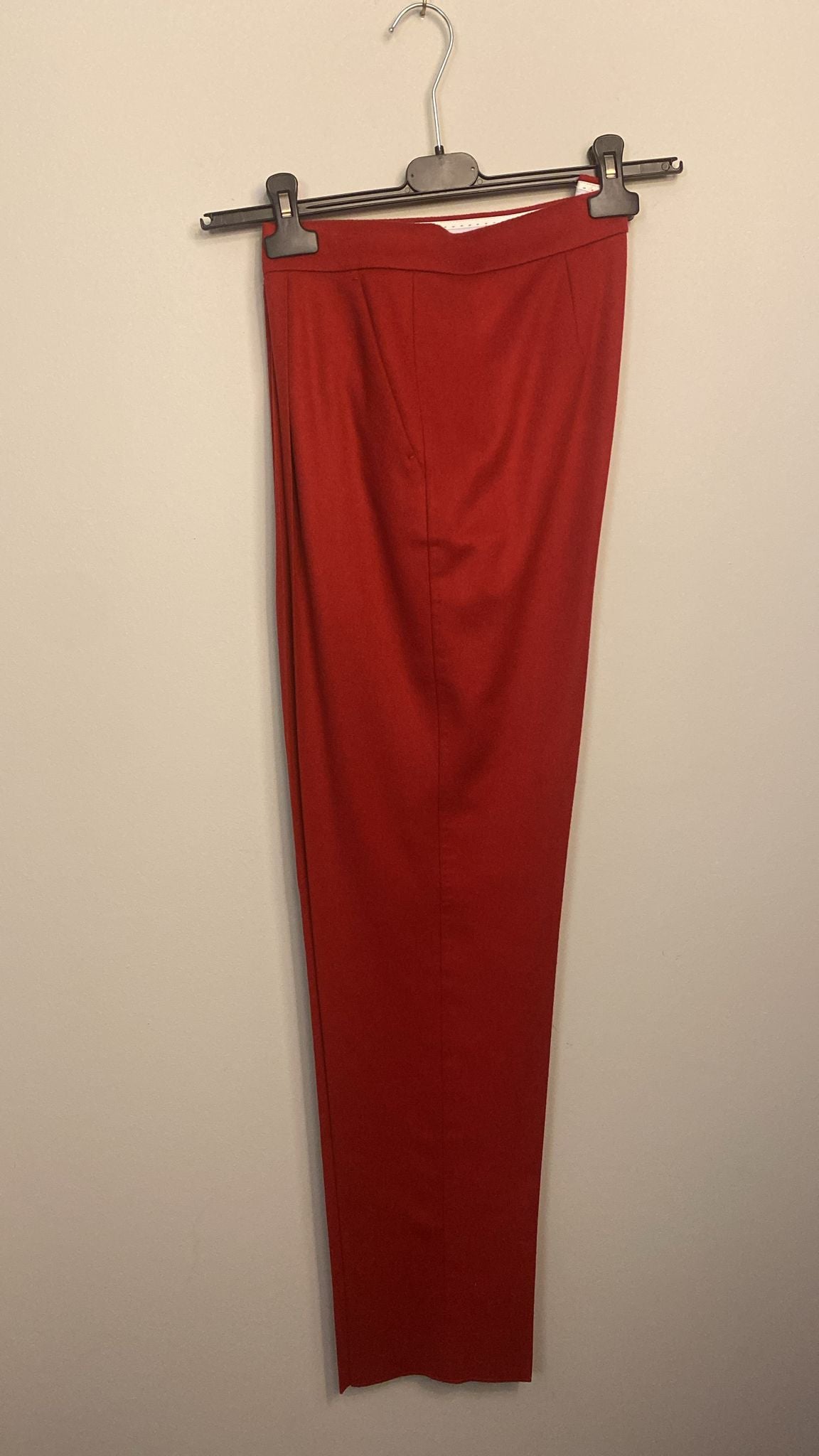 Wine-colored Cashmere Pants - IT Size 48