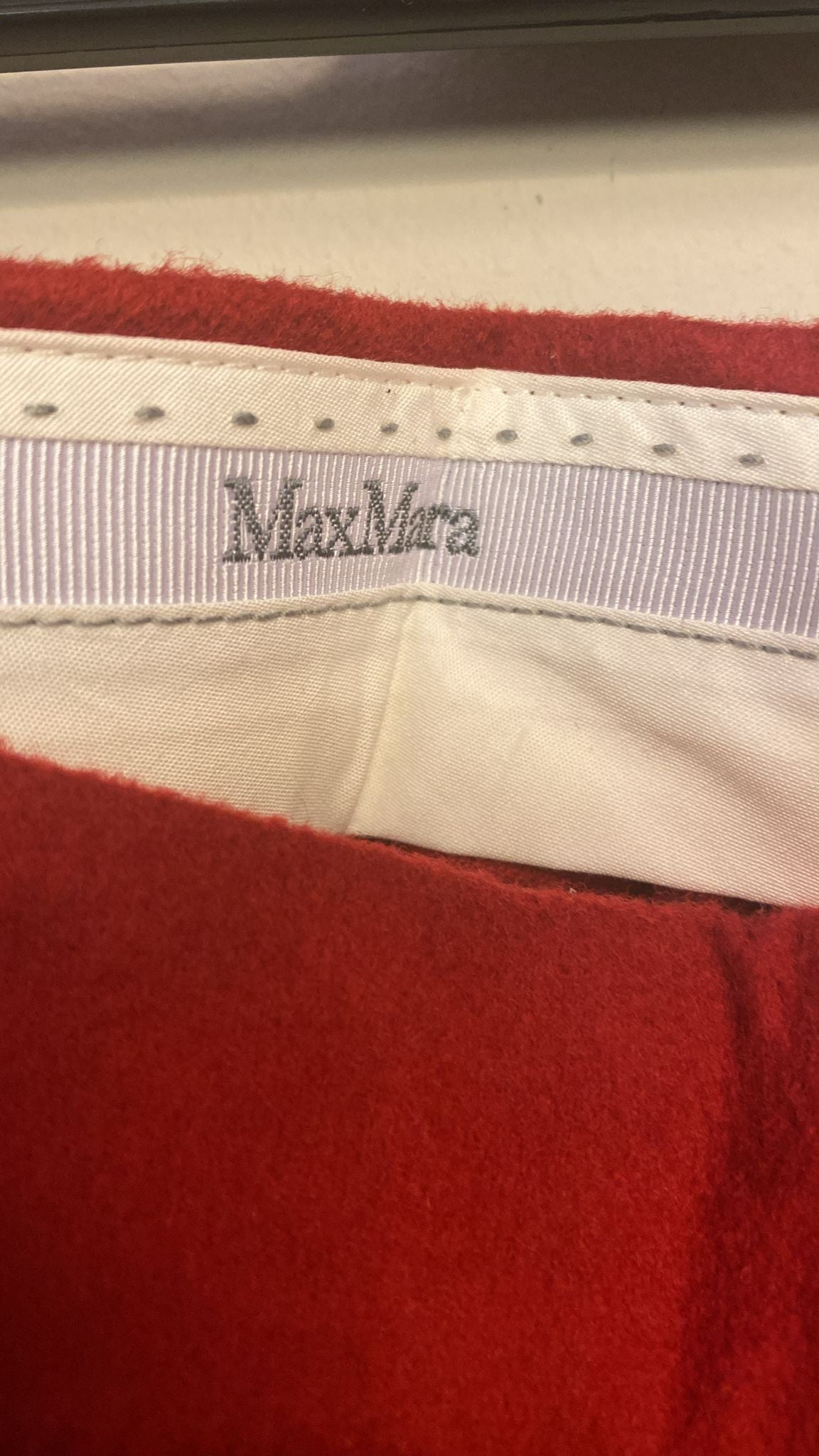 Wine-colored Cashmere Pants - IT Size 48