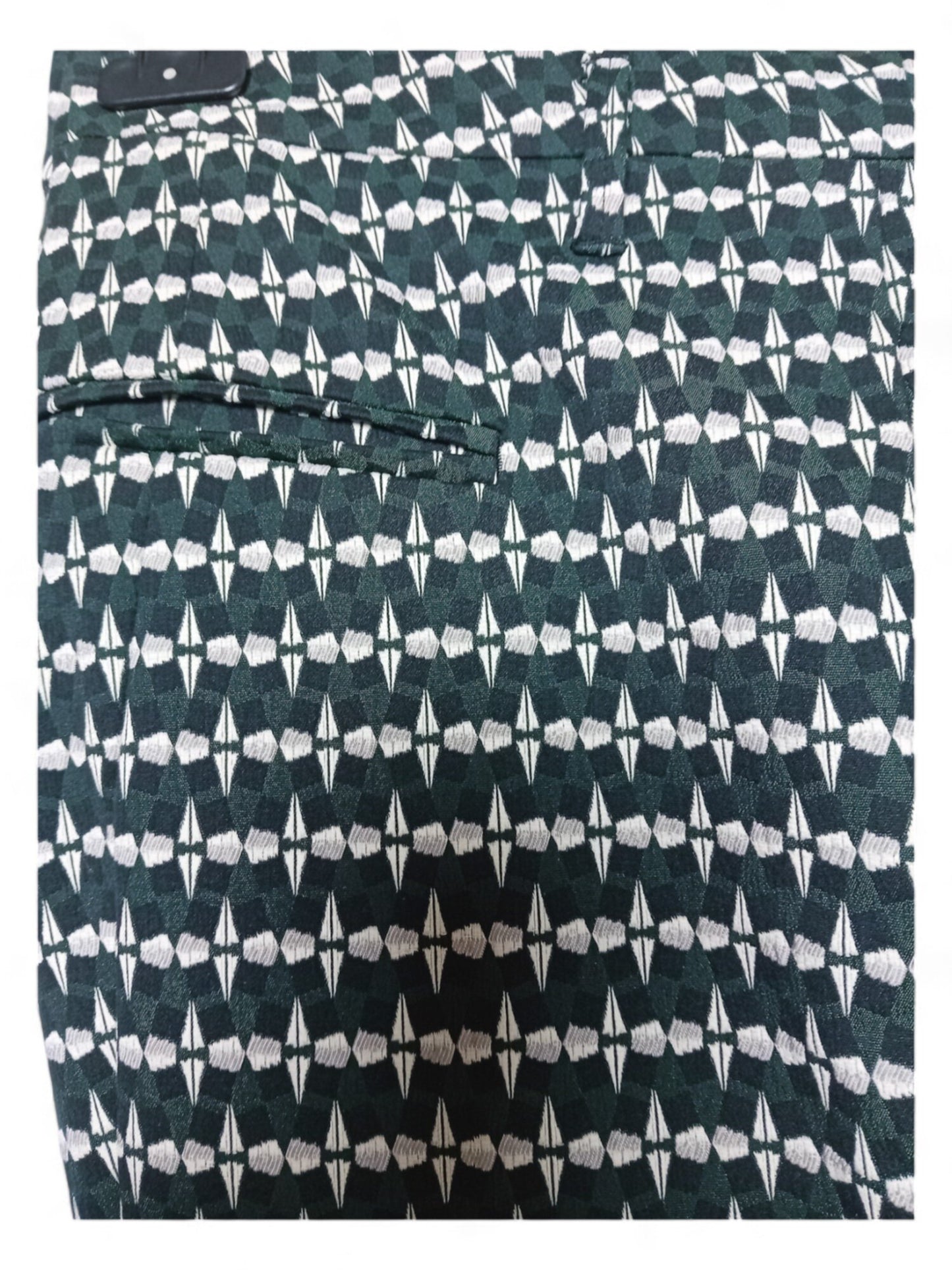 Zimmermann Geometric Print Pants - Green, Gray, Black - Size 46