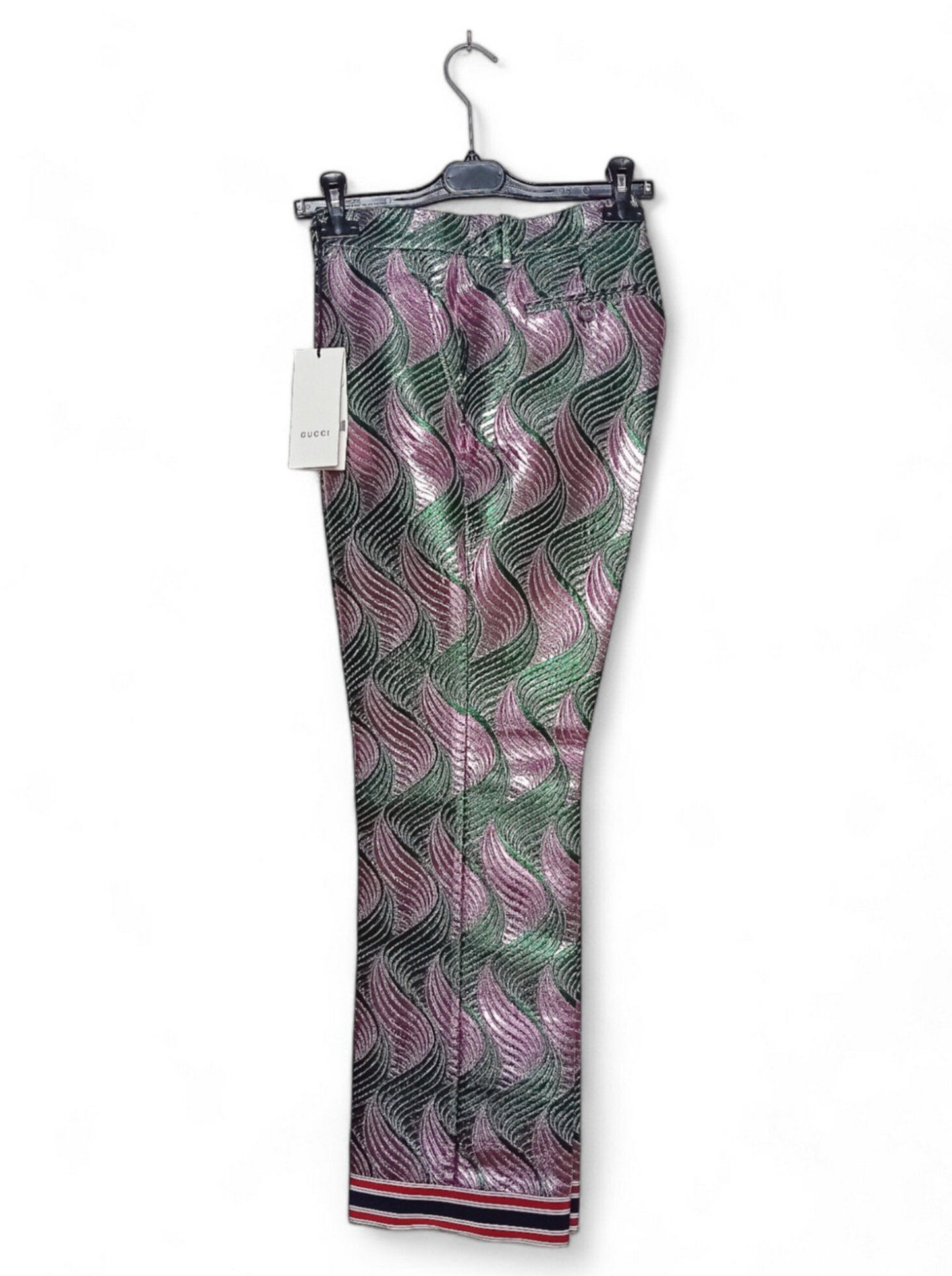 Gucci Shimmering Wave Cocktail Pants - Size 46 IT