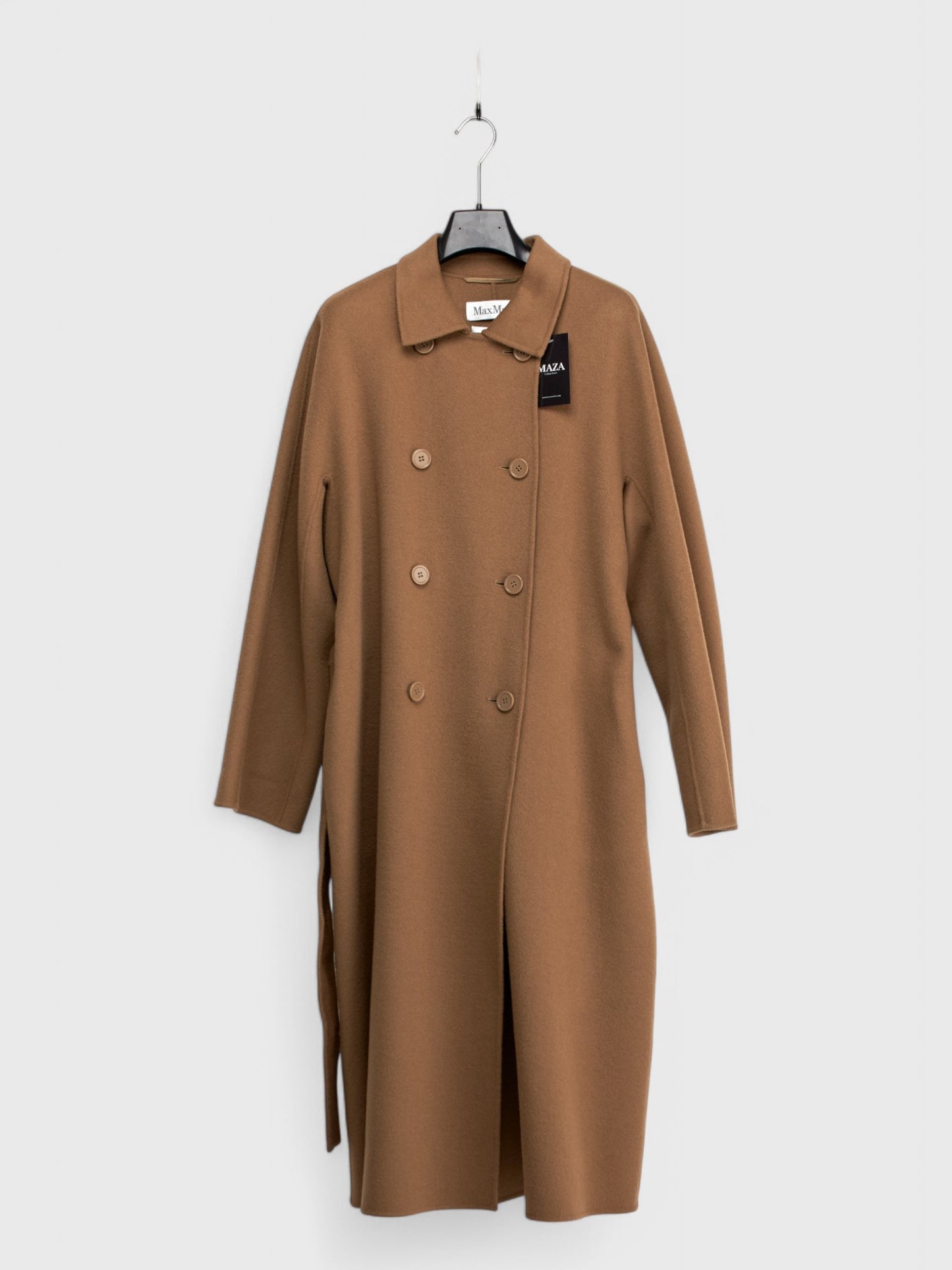 Designer camel spring coat styling luxury outerwear Italian sizes