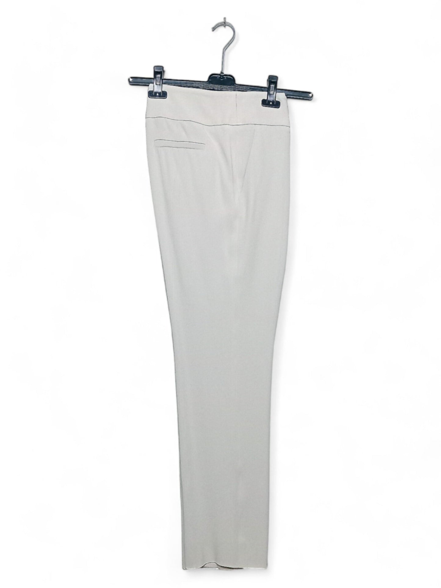 Emporio Armani Light Gray Trousers with Front Decoration - Size 46