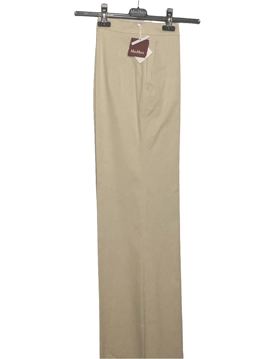 Max Mara Cotton-Blend Trousers - Size 46 IT